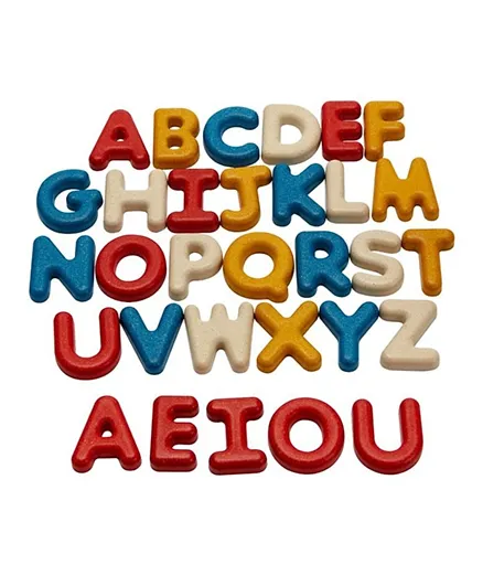 Plan Toys Upper Case Alphabets - 31 Pc