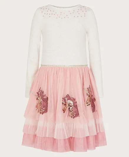 مونسون تشيلدرن فستان يونيكورن ديسكو بتصميم ملون - متعدد الألوان