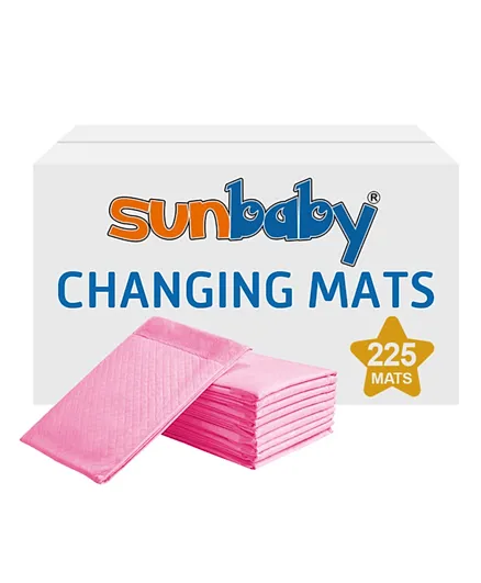 Sunbaby Disposable Changing Mats Pack of 225 - Purple