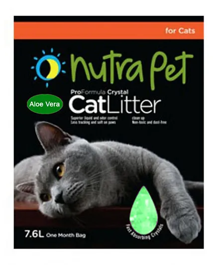Nutrapet Cat Litter Silica Gel Aloe Vera Scent - 16L
