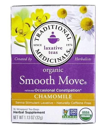 TRADITIONAL MEDS Smooth Move Chamomile - 16 Tea Bags