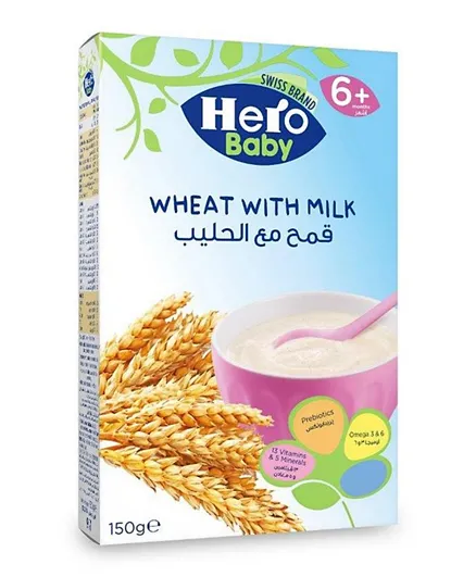 Hero Baby Cereals Wheat With Milk - 150g