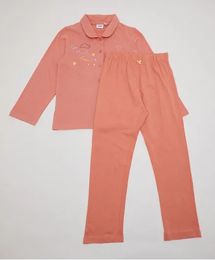 R&B Kids So Much Fun Pajamas Set - Peach