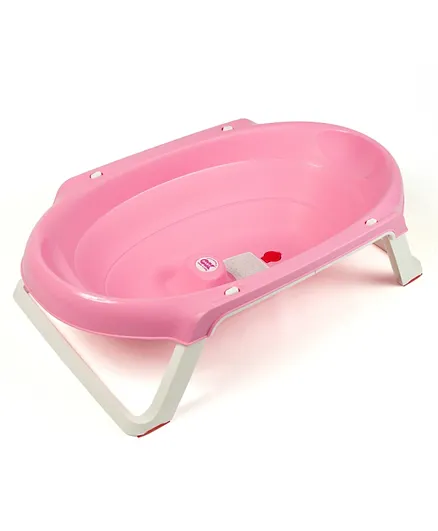Ok Baby Onda Slim Folding Bathtub - Pink