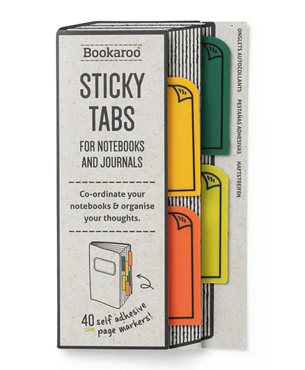 IF Bookaroo Sticky Tabs Greens - 40 Pieces
