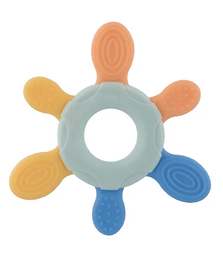 Flower Teething Ring Bi Texture - Multicolor