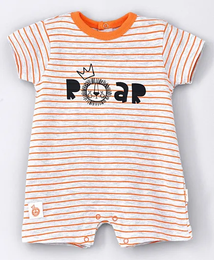 Babybol Baby's Short Sleeves Romper - Orange