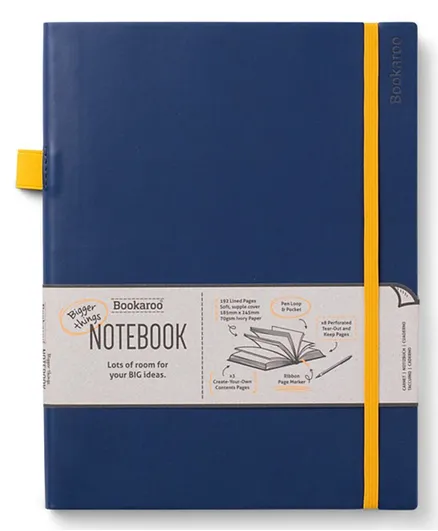 IF Bookaroo Bigger Things Notebook Journal - Navy