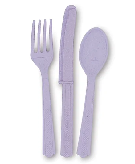 Unique Grey Cutlery - Pack of 18