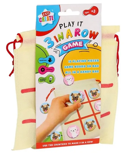 Design Group Act 3 In A Row Game  Multicolor - 10 Pieces