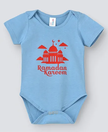 Babyqlo Ramadan Kareem Bodysuit - Sky Blue