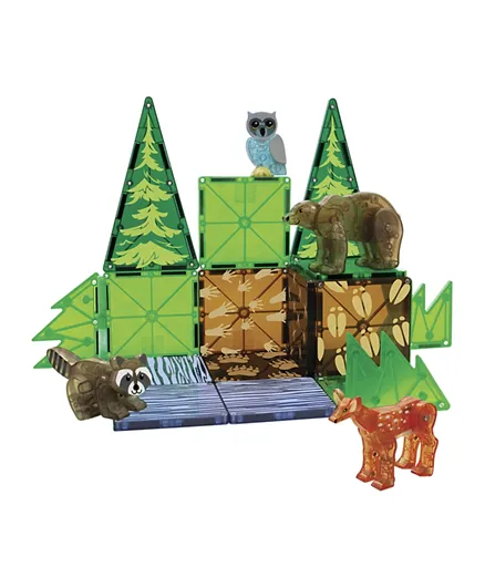 ماجنا تايلز - مجموعة بناء حيوانات الغابة  - 25 قطعة