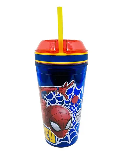 Spider Man Straw  Tumbler - 400mL