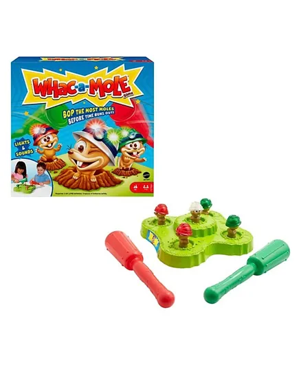 Mattel Whac A Mole  Kids Games - Multicolor