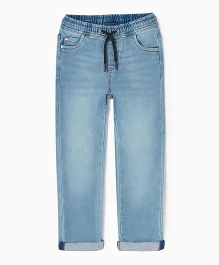 Zippy Elastic Waist Jeans - Blue