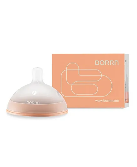 BORRN Silicone BPA Free Non Toxic Teat Fast Flow - Orange