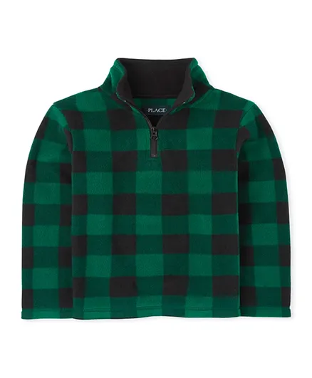 The Children's Place Checked Sweatshirt - Green