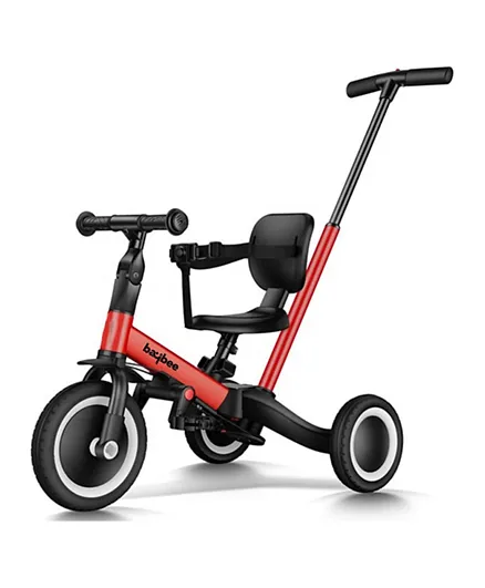 بيبي 5 في 1 سبيكترا دراجة ثلاثية العجلات للأطفال - أحمر