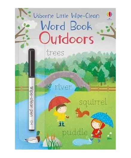Little Wipe Clean Word Books Outdoors - English