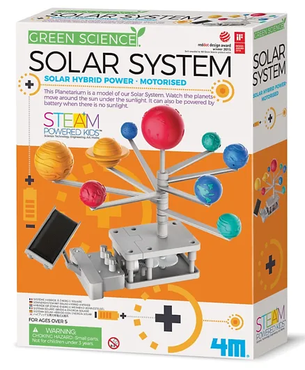 4M Hybrid Solar Engineering  Motorised Solar System Planetarium - Multicolour
