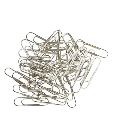 Onyx And Green Paper Clips 50mm 4001 Silver - 50 Pieces