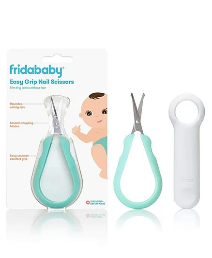 FridaBaby Easy Grip Nail Scissors - Blue & WHite