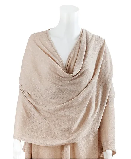 Bebitza Textured Knit Nursing Cover - Beige