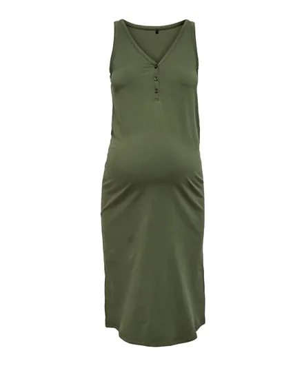 Only Maternity Dress - Olive Night