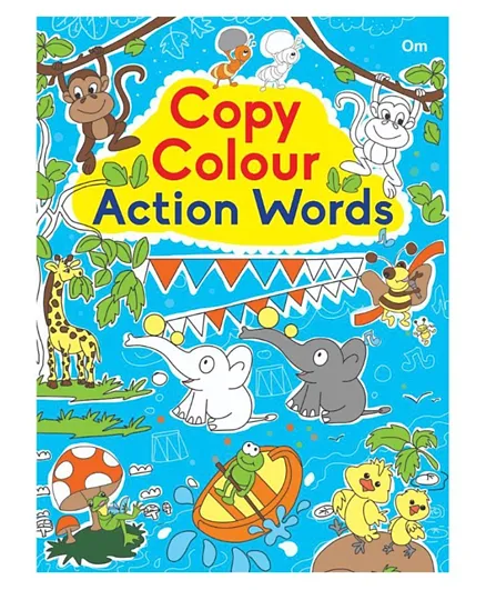 Copy Colour Action Words - 16 Pages