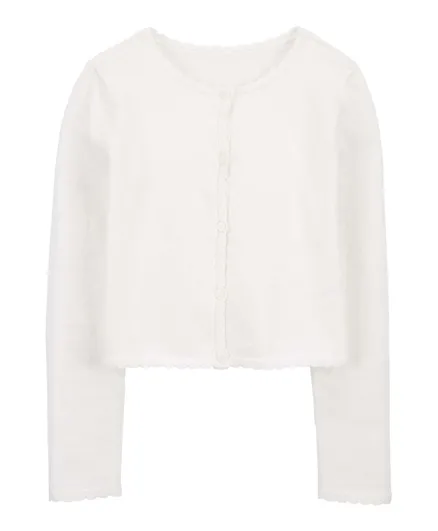 Carter's Button-Front Cardigan - Ivory