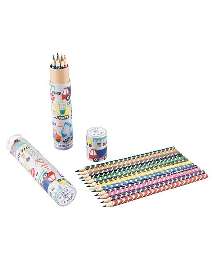 Floss & Rock Construction Pack of 12 Pencils - Multi Color