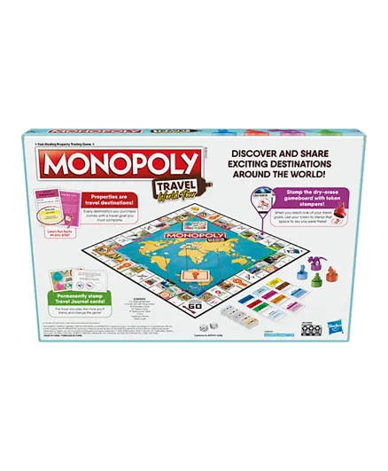 Monopoly Travel World Tour Monopoly Board Game