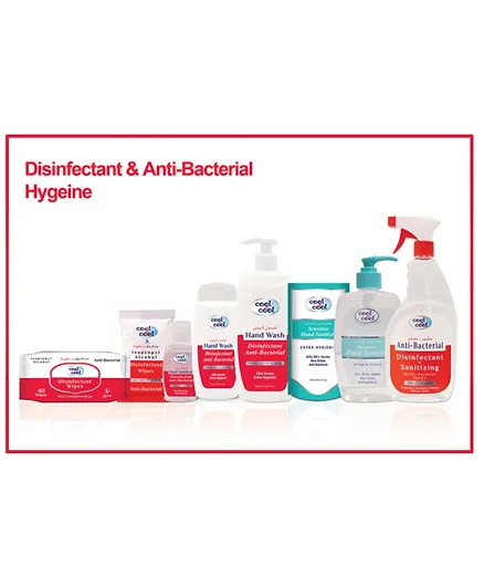 Cool & Cool Disinfectant & Anti-Bacterial Hygiene - Pack of 8