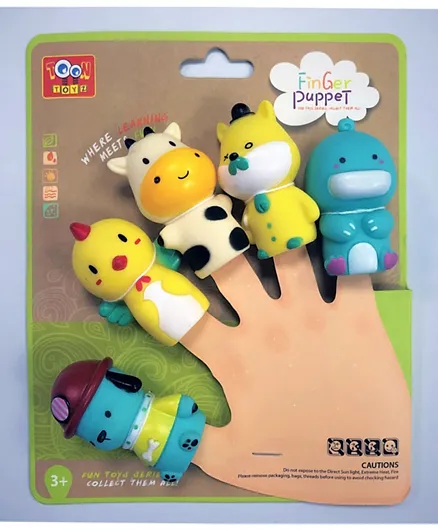 Toon Toyz Cartoon Finger Couple Multicolor - Pack of 5