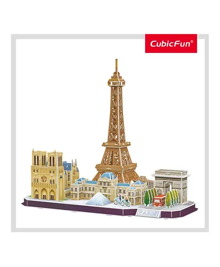 CubicFun City Line Paris 3D Puzzles - 114 Pieces