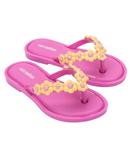 Mini Melissa Spring Flip Flops - Pink