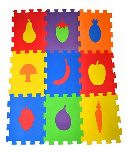 Matrax Polimat Puzzle Playmat Fruits - 9 Pieces