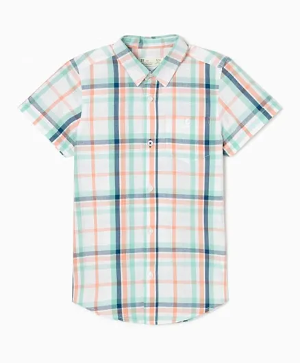 Zippy 100% Cotton Plaid Shirt - Multi Color