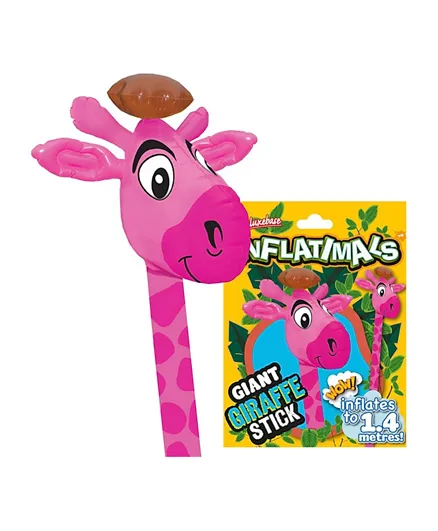 Deluxe Inflatimals Giant Pink Giraffe Stick