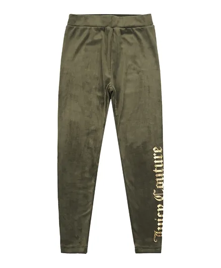 Juicy Couture Velour Bootcut Joggers - Green