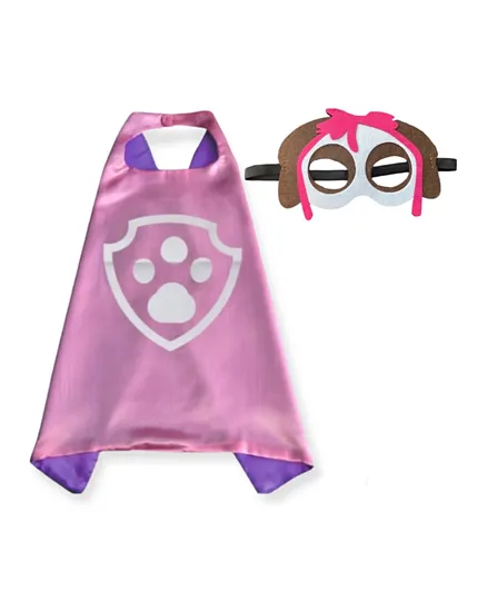 Highland Paw Patrol Skye Cape and Mask Halloween Costume Accessory - Pink