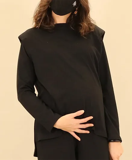 Oh9shop Maternity Top - Black