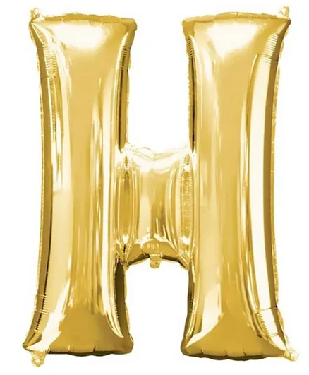 Amscan Gold Foil Letter H Balloon - 16 Inches