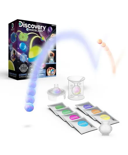 Discovery Mindblown DIY Cosmic Bounce Glow in the Dark Set - 12 Pieces