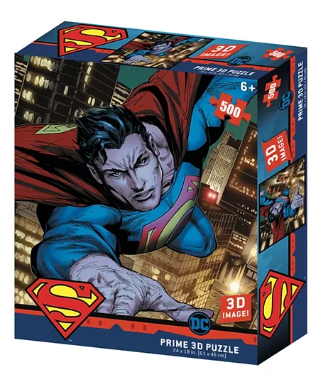 Prime 3D DC Comics Superman Puzzle - 500 Pieces
