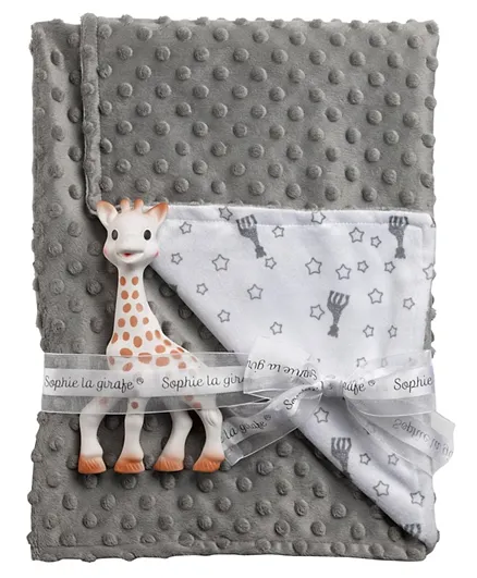 Sophie La Girafe Sophie Doux Blanket - Grey