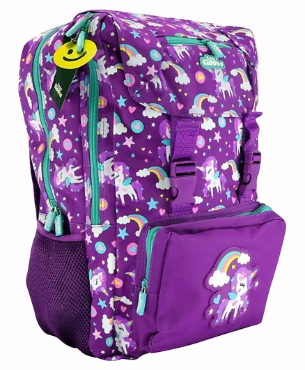 Smily Kiddos Unicorn Print Fancy Backpack Purple - 16 Inches
