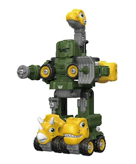 ليتل ستوري مجموعة بناء مركبة متحولة على شكل روبوت ديناصور 5 في 1 - 145 قطعة