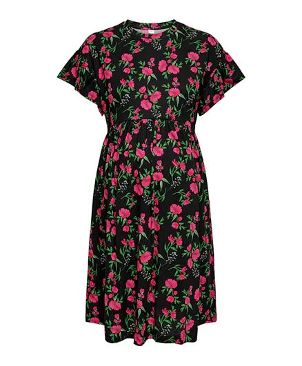 Only Maternity Maternity Floral Printed Dress - Black