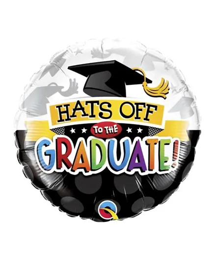 Qualatex Hats Of To The Graduate Foil Balloon